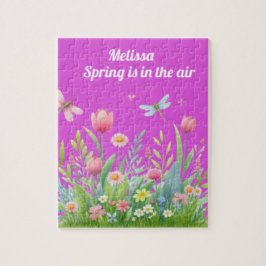 女の子の名パーソナライズされたジグソーパズル ジグソーパズル (縦)