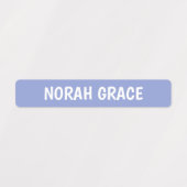 女の子の名前のラベル防水、マーメイド海色 ラベル (デザイン1)