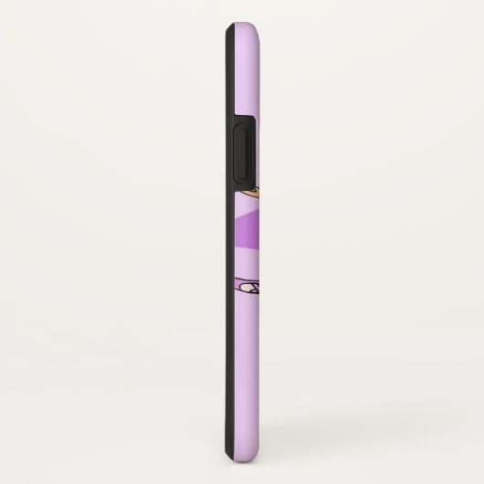 女の子の名前踊りバレリーナブロンドパープルケース Case-Mate iPhoneケース (裏面/右)