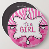 女の子の告知ピン3 缶バッジ (正面&裏面)