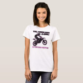 女の子の土のバイクのモトクロスのTシャツのような乗車 Tシャツ (正面フル)