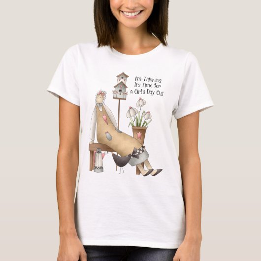 女の子の外出着 Tシャツ (正面)
