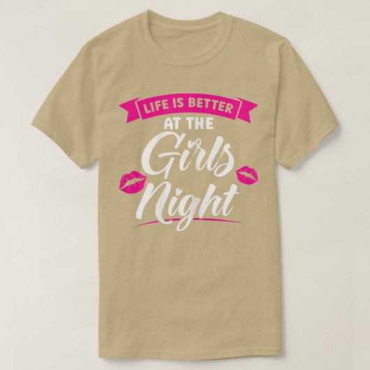 女の子の夜のパーティー Tシャツ (デザイン正面)