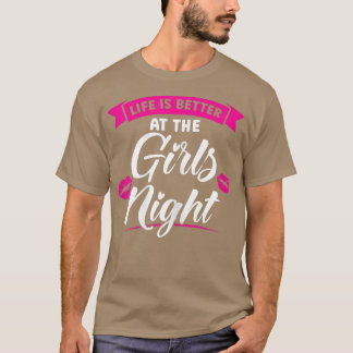 女の子の夜のパーティー Tシャツ