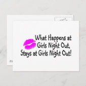 女の子の夜の外出で何が起こるかNigの女の子 ポストカード (正面/裏面)