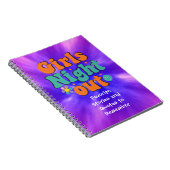 女の子の夜の物語と引用文 ノートブック (右側)