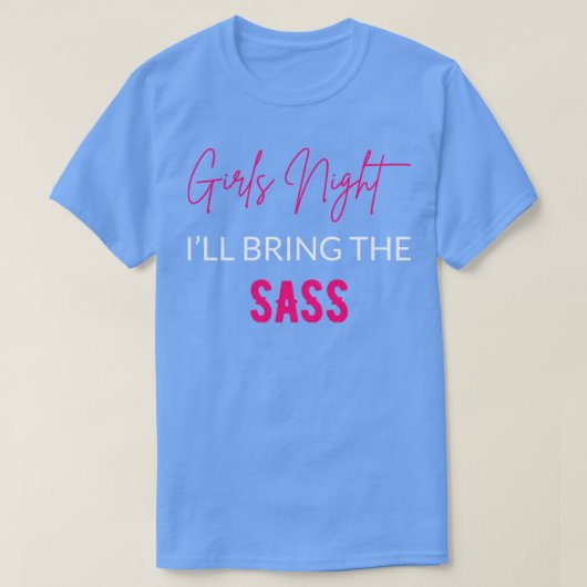 女の子の夜は尻を持ってくる Tシャツ (デザイン正面)