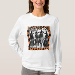 女の子の夜ハロウィーン魔女 Tシャツ