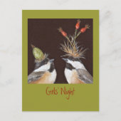 女の子の夜招待の郵便はがき インビテーションポストカード (正面)