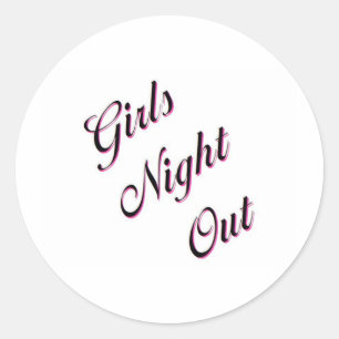 女の子の夜遊び ラウンドシール