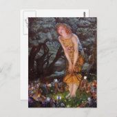 女の子の夢の真夏の夜に妖精 ポストカード (正面/裏面)