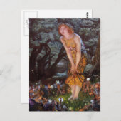 女の子の夢の真夏の夜に妖精 ポストカード (正面/裏面)