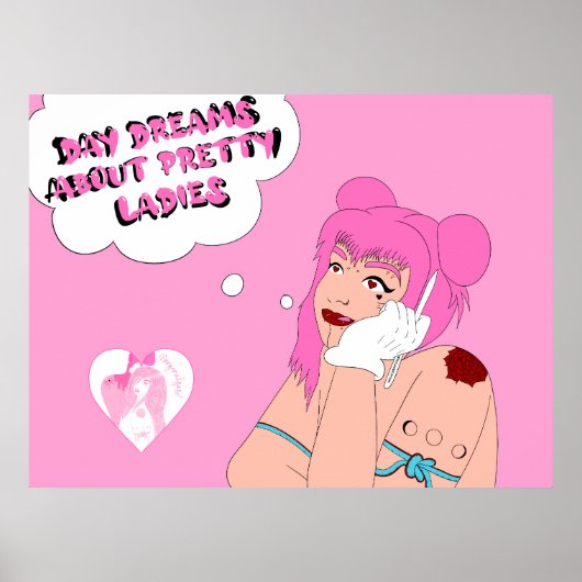 女の子の夢を見かわいらしる ポスター (正面)