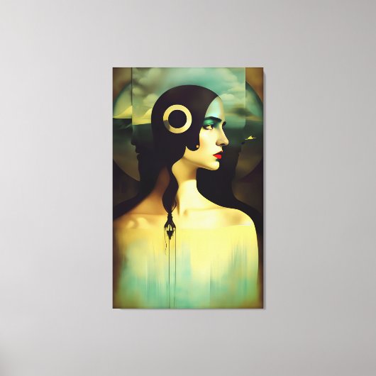 女の子の夢 キャンバスプリント (正面)