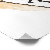 女の子の大き書な台本のイラストレーション中国の ポスター (角)