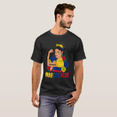 女の子の女性のためのメッシーブンコロンビア国旗 Tシャツ (正面フル)