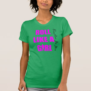女の子の女性ブラジル人Jiu Jitsu T BJJのようなロール Tシャツ