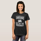 女の子の女性10代ののための新しい学生の学運転手 Tシャツ (正面フル)