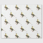 女の子の妖精と黄色の翼のラッピング紙 ラッピングペーパー (フラット)