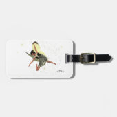 女の子の妖精と黄色の翼の荷物タグ ラゲッジタグ (正面横)