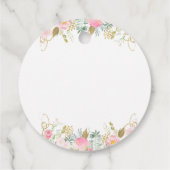 女の子の妖精の庭の誕生日パーティー フェイバータグ (裏面)