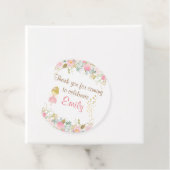 女の子の妖精の庭の誕生日パーティー フェイバータグ (インサイチュ)