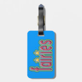 女の子の妖精の荷物のラベル ラゲッジタグ (裏面縦)