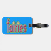 女の子の妖精の荷物のラベル ラゲッジタグ (裏面横)