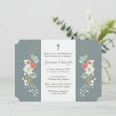 女の子の娘の初めての聖体拝領と洗礼 招待状 (スタンド正面)