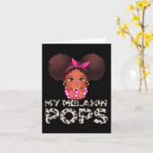 女の子の娘の姪の子妹ブラックヒストリーモン カード (黄色い花)