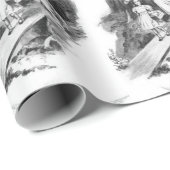 女の子の子供を守る天使 ラッピングペーパー (ロールコーナー)