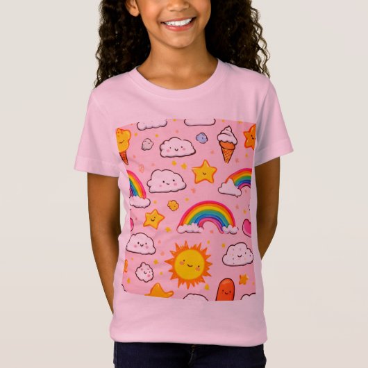 女の子の子供服ファッションと衣類靴など Tシャツ (正面)