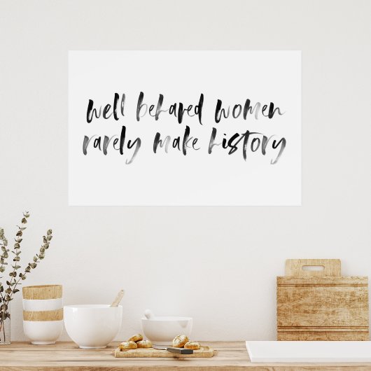 女の子の子供部屋またはオフィスの水色引用文ポスター ポスター (キッチン)