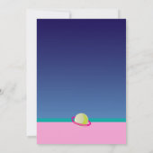 女の子の宇宙パーティー 招待状 (裏面)