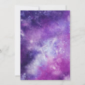 女の子の宇宙誕生日招待状 | 宇宙誕生日 招待状 (裏面)