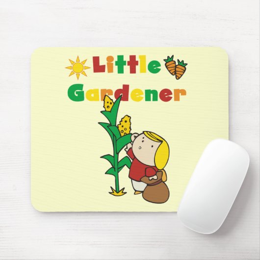 女の子の小さい庭師のTシャツおよびギフト マウスパッド (マウス)