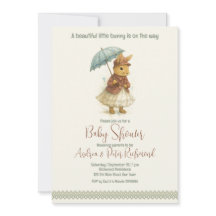 女の子の小さなウサギのベビーシャワー