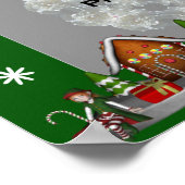 女の子の小妖精や小人場面休日フレームは写真ポスターを加えます ポスター (角)