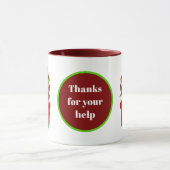 女の子の小妖精や小人感謝してい名前メッセージを追加する マグカップ (中央)