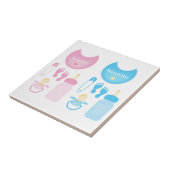 女の子の少年 タイル (側面)