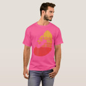 女の子の岩のように登動揺してる登山 Tシャツ (正面フル)