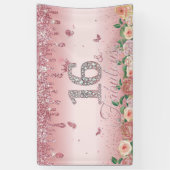 女の子の幸せな16歳の誕生日飾り Sweet 16 横断幕 (縦)