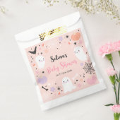 女の子の幽霊リトルブーはデューハロウィーン赤ちゃんシャワー フェイバーバッグ (封をした状態)