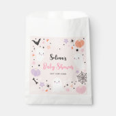 女の子の幽霊リトルブーはデューハロウィーン赤ちゃんシャワー フェイバーバッグ (正面)