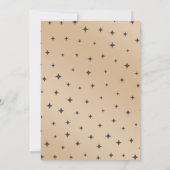 女の子の幽霊リトルブーはデューハロウィーン赤ちゃんシャワー 招待状 (裏面)