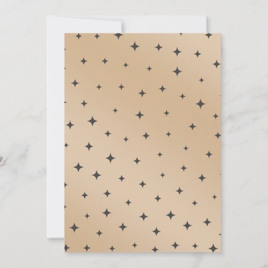 女の子の幽霊リトルブーはデューハロウィーン赤ちゃんシャワー 招待状 (裏面)