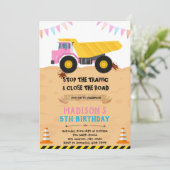 女の子の建築招待 招待状 (スタンド正面)