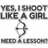 女の子の弓のように シール (正面)