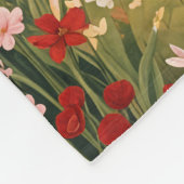 女の子の心のこもったパーソナライズされた視線 フリースブランケット (角)