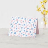 女の子の性別のリビールカード カード (黄色い花)